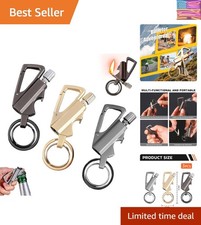 Permanent Match Infinity Lighter with Multitool Keychain Bottle Opener, Reusa...