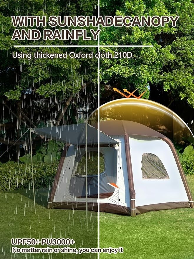 Large Tent 8-10 Person Family Cabin Tents For Camping