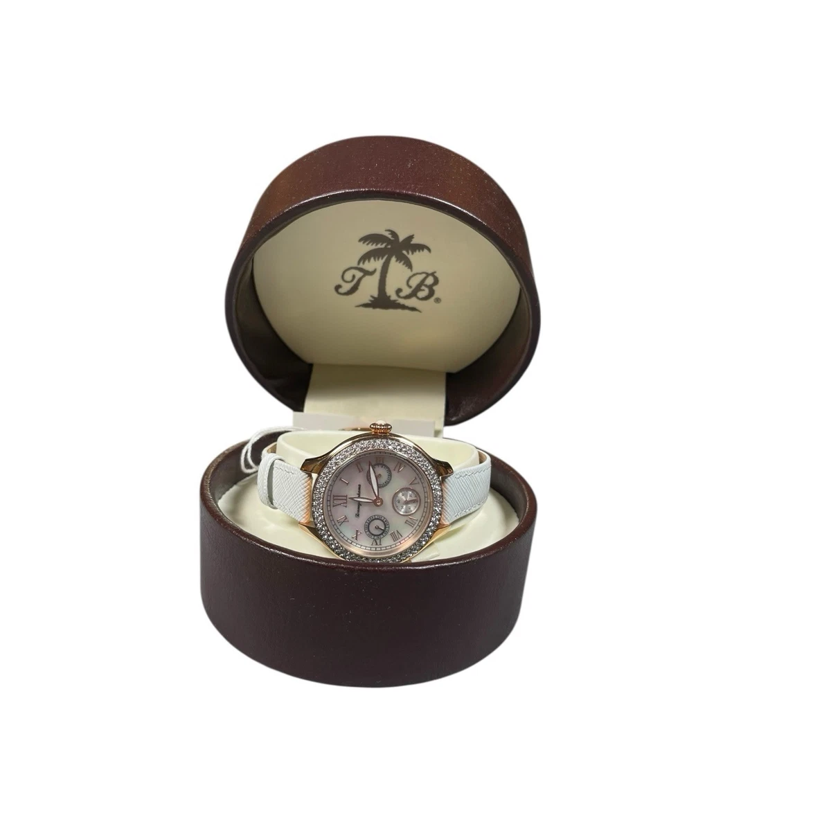 Tommy Bahama Womens Rose Gold Tone 25mm Brown MOP Watch Swiss w New Battery bebe Metallic Pink 38mm Womens Watch Silver Tone Steel  main image 3
