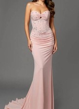 Jovani Elly Long Formal Prom Dress Gown Pink