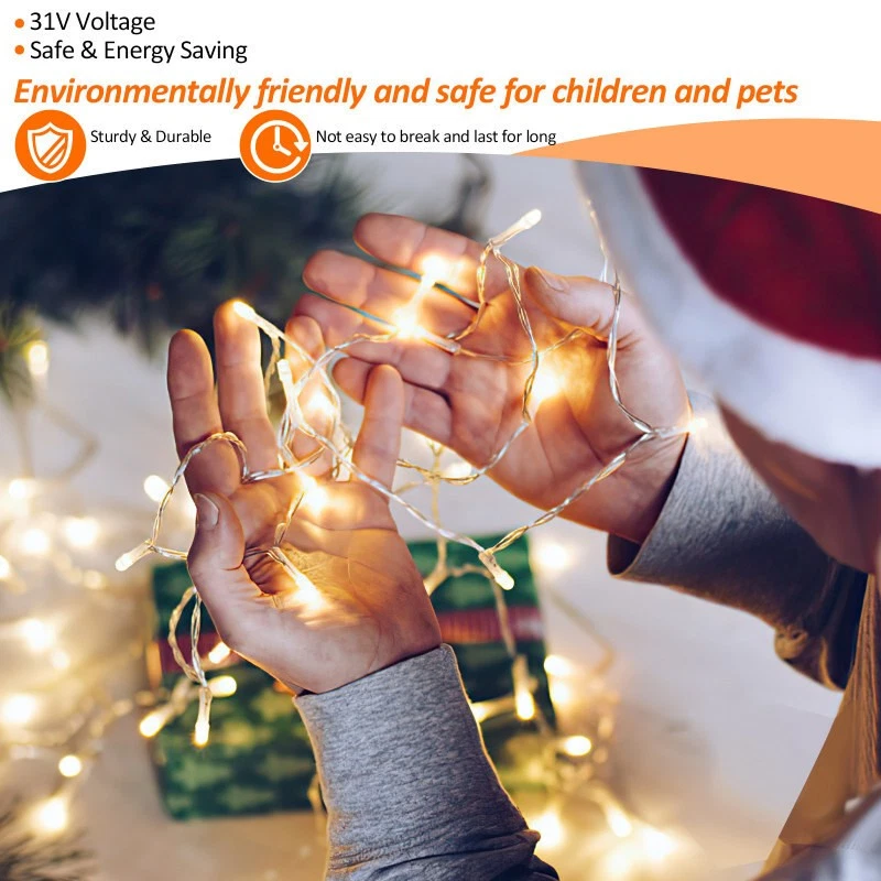 LED Lichterkette 10-200M Beleuchtung Weihnachts beleuchtung Außen Innen IP44 - Bild 4 von 4