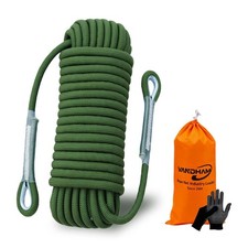 Static Climbing Rope - 12mm High Strength Arborist Rope 98FT for Outdoor Rapp...