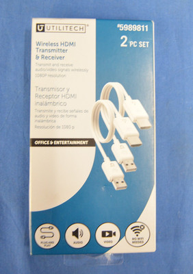 Utilitech Wireless HDMI Transmitter & Receiver 2 Piece Set 5989811