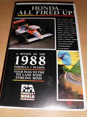 VHS A Review of the 1988 Formula 1 World Championship Season Honda all fired up!