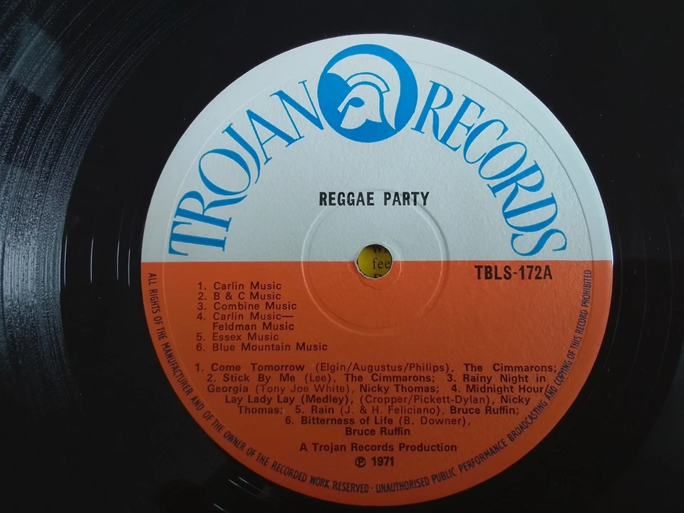 Trojan Reggae Party .Volume One Recorded Live Trojan Records TBLS 172 - Bild 3 von 4