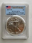 2017-W Burnished Silver Eagle PCGS SP 70 First Strike