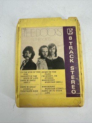 8 track tape, The Doors, Other Voices Yellow Cartridge
