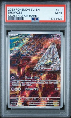 Pokemon Drowzee Scarlet & Violet Illustration Rare #210 PSA 9 Mint