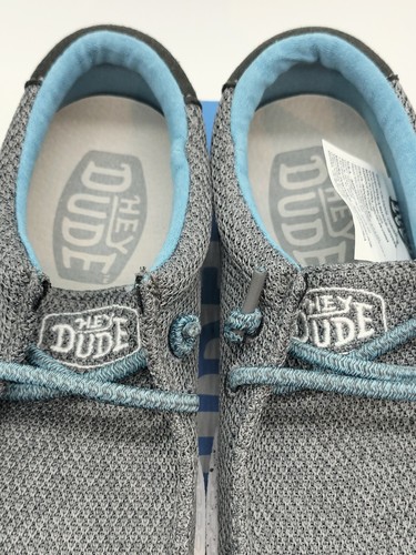 Hey Dude Wally Youth Sox K11 Kids Sharkskin New With Box #40049-1 - Picture 3 of 15