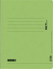 Brunnen FACT Plus A4 File/Folder, Made of Thick Pressed Cardboard light green