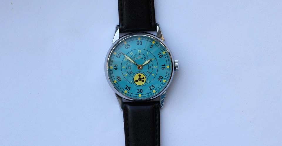 Wrist Watch vintage Pobeda ZIM Radiation troops, Soviet Military watch☢️ - Image 4 of 4