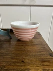 Vintage Pyrex 401 Pink White Stripe Rainbow Nesting Mixing Glass Bowl 1-1/2 Pint