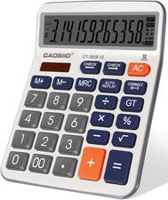 Desktop Calculator, Extra Large 5 Inch LCD Display, Desk Calculator, 12 Digits,