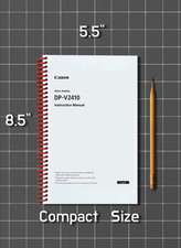 Canon DP-V2410 &mdash; Instruction Manual User Guide &mdash; 139 Pages &mdash; Half Size 5.5x8.5