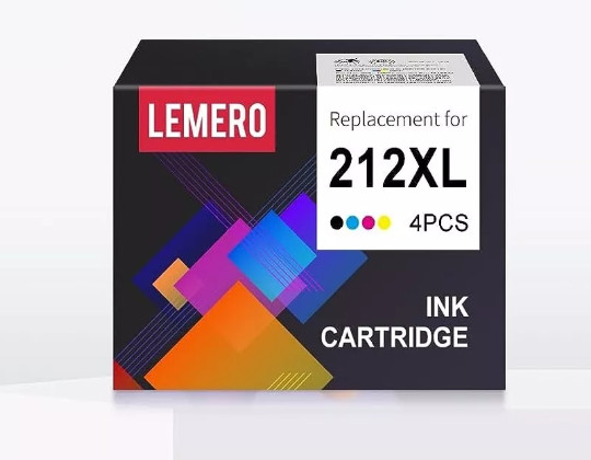 СМЕННЫЙ КАРТРИДЖ LEMERO ДЛЯ 212XL 4ШТ - ЧЕРНЫЙ