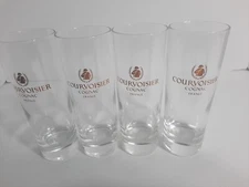 Courvoisier Le Cognac Glasses Set of 4 Highball De Napoleon Liquor Brandy France
