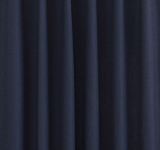 Pottery Barn Kids Quincy Cotton Blackout Curtain Drape 44" x 108", Navy Blue