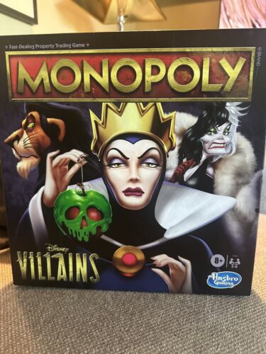 MONOPOLY Disney Villains Edition Board Game by Hasbo Gaming 2020 New Sealed.