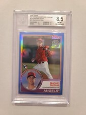 2018 Topps Shohei Ohtani RC #51 Blue Refractor Parallel 44/150 BGS 8.5 Angels