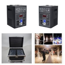 2pc+case IR Dmx 600W Cold Spark Firework Machine DJ Spark Fountain Sparkular