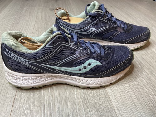 Saucony Cohesion 12 Running Shoes S10471-17 Women 11 Gray Athletic Sneakers Walk - Picture 2 of 9