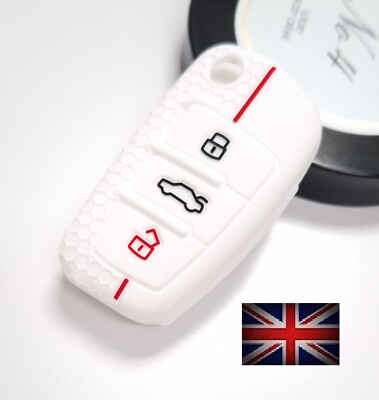 Carbon Fiber Pattern Car Key Cover Case Holder For Audi A4l A5 A6 A6l Q5 S5 S7 A