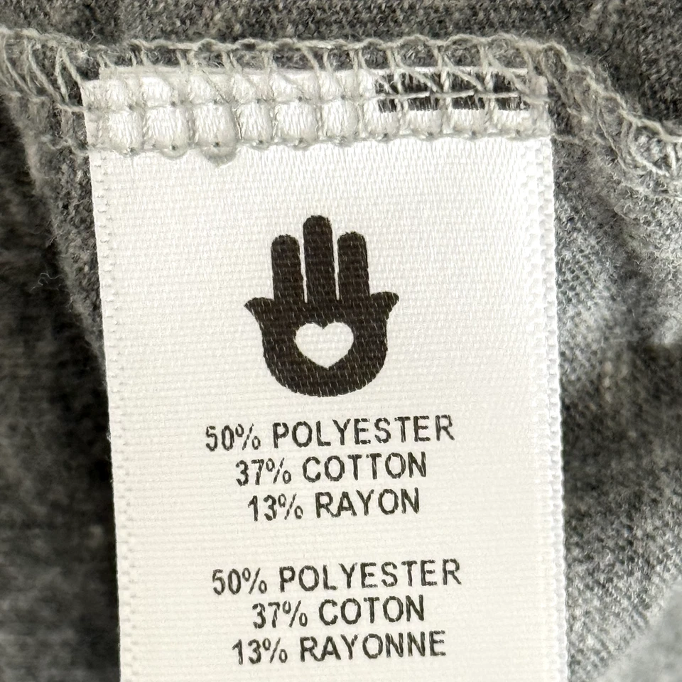 Camiseta SPIRITUAL GANGSTER SG Monograma Manga Corta XL Gris Jaspeado Nueva con Etiquetas B65 Foto 4 de 4