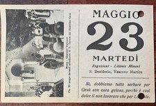 San Desiderio Bischof Und Märtyrer, Andachtsbild Des Tages Dienstag 23 Mai 1933