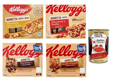 Kellogg s Testpaket Barretta Mandorle, Müsliriegel 4x 128g+Italian Polpa 400g