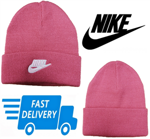 nike pink beanie
