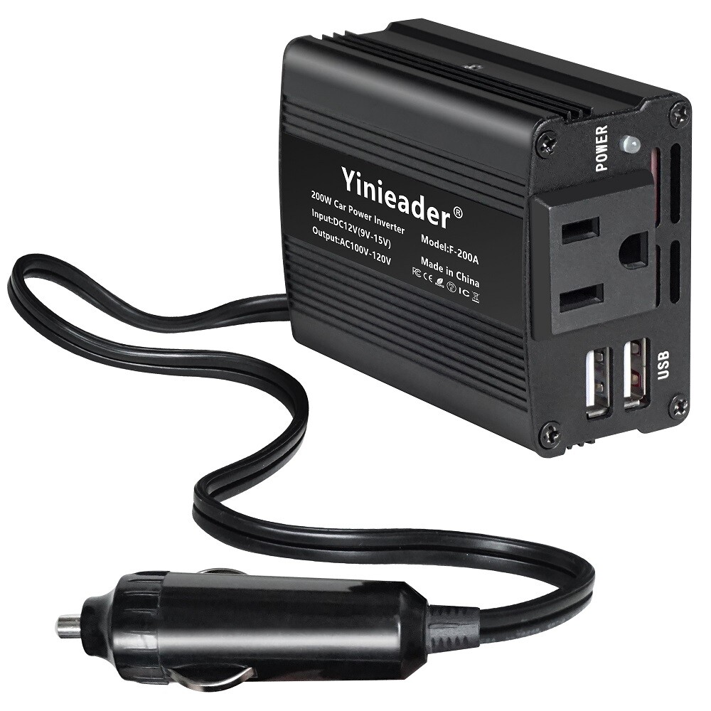 200W 300W Car Power Inverter Charger Adapter DC 12V to AC 110V 120V 2USB Trip AIESEC en Colombia
