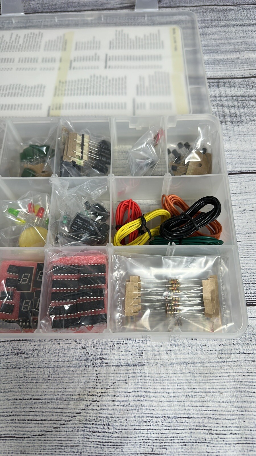 ELENCO ELECTRONICS COMPONENT KIT CK-1000 RESISTORS, DIODES, ETC