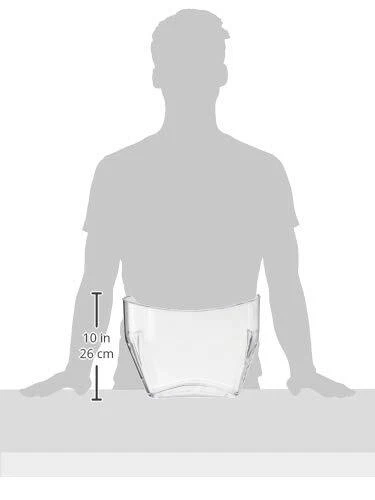 Banheira isolante de bebidas transparente comporta 4 garrafas 875 quartos refrigerador de festa 125x85 I... - Imagem 2 de 3