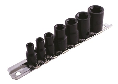 Laser 0897 7 Stück 3/8'' & 3/8'' Antrieb Stern Steckschlüsselsatz