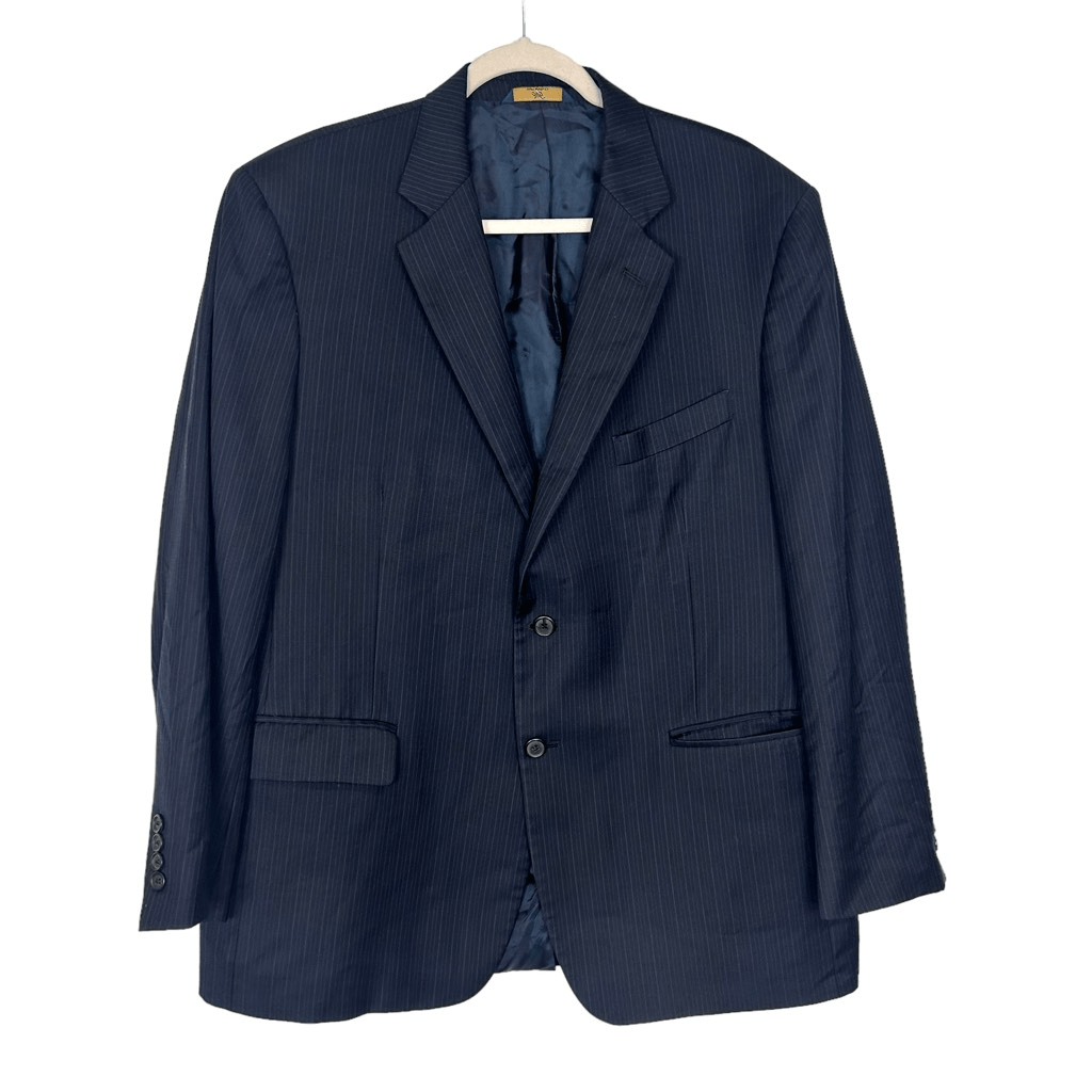 Brooks Brothers 346 Blazer Men 44R Navy Pinstripe Madison Fit 