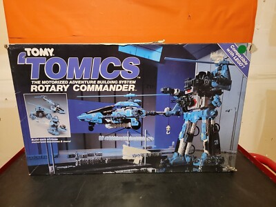 Vtg 1986 Tomy Tomics Motorized Adventure Building System Rotary Commander ~ 5504