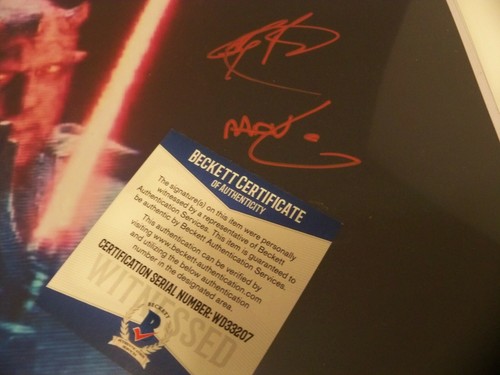 RAY PARK - DARTH MAUL / CRIMSON DAWN - Signed 11x14 Star Wars BAS CERT SOLO - Picture 2 of 2