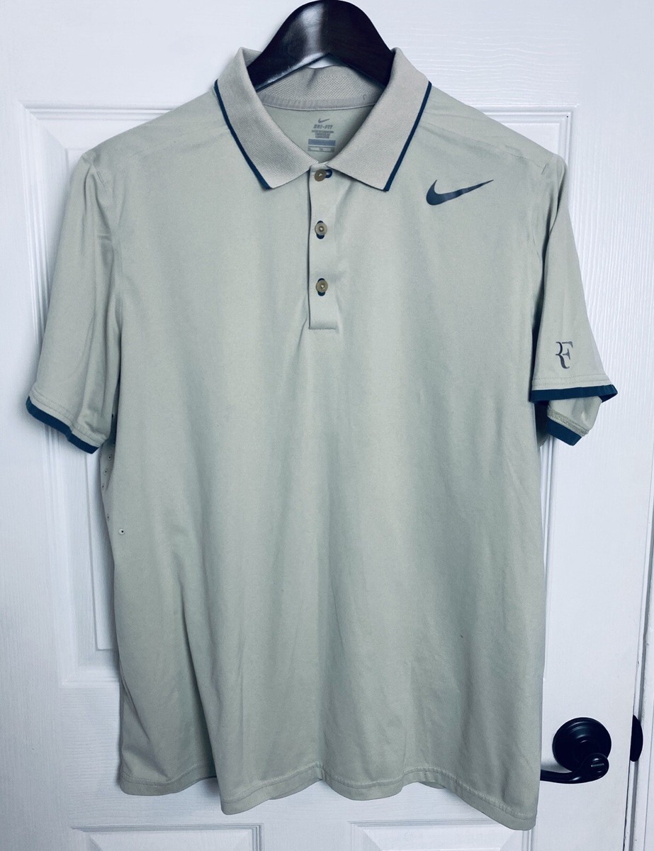 Nike Roger Federer RF 2014 Dubai Perth Tennis Polo Shirt XL Rafa