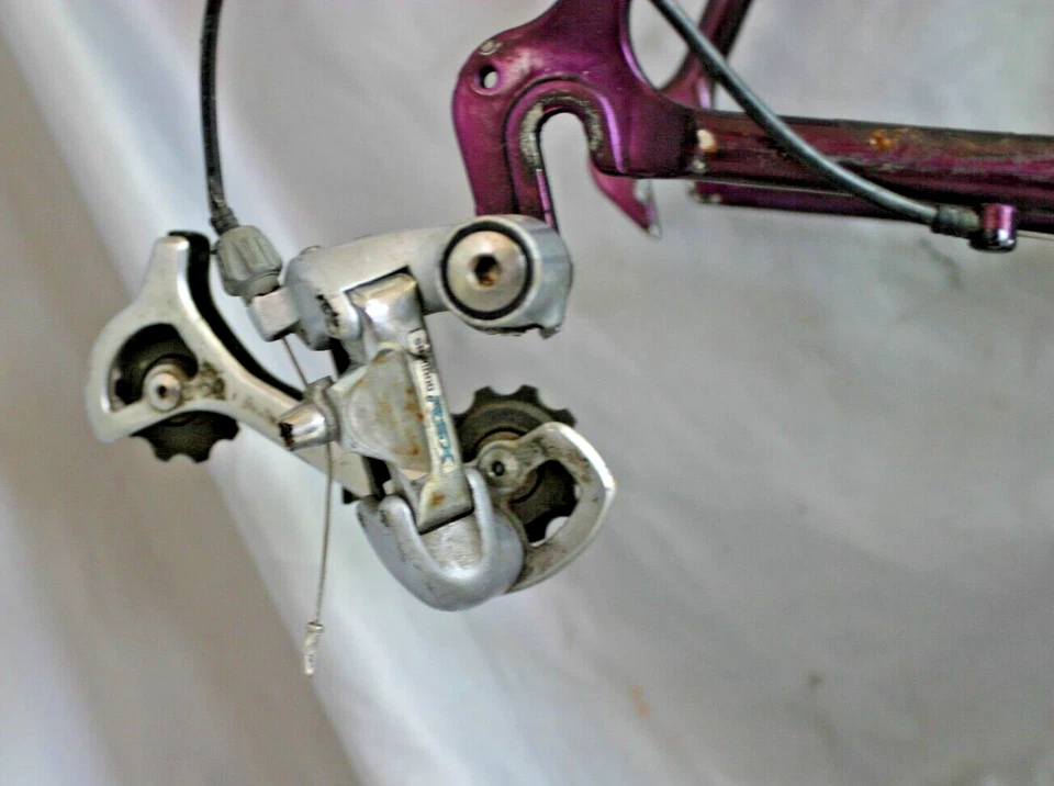 Juego de cuadro de bicicleta de carretera Trek 1200 1997 de carreras 57 cm mediano hecho en EE. UU. Shimano RSX A410 Foto 4 de 4