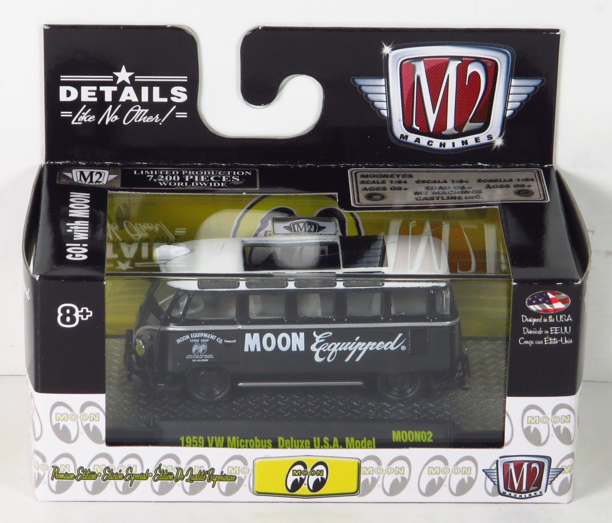 M2 Machines Mooneyes Moon Equipped 1959 VW Microbus Deluxe Moon02