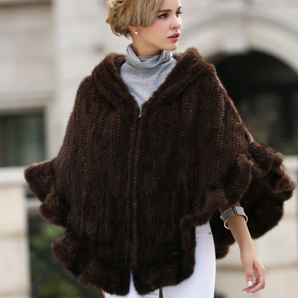 Mink fur shawl sale