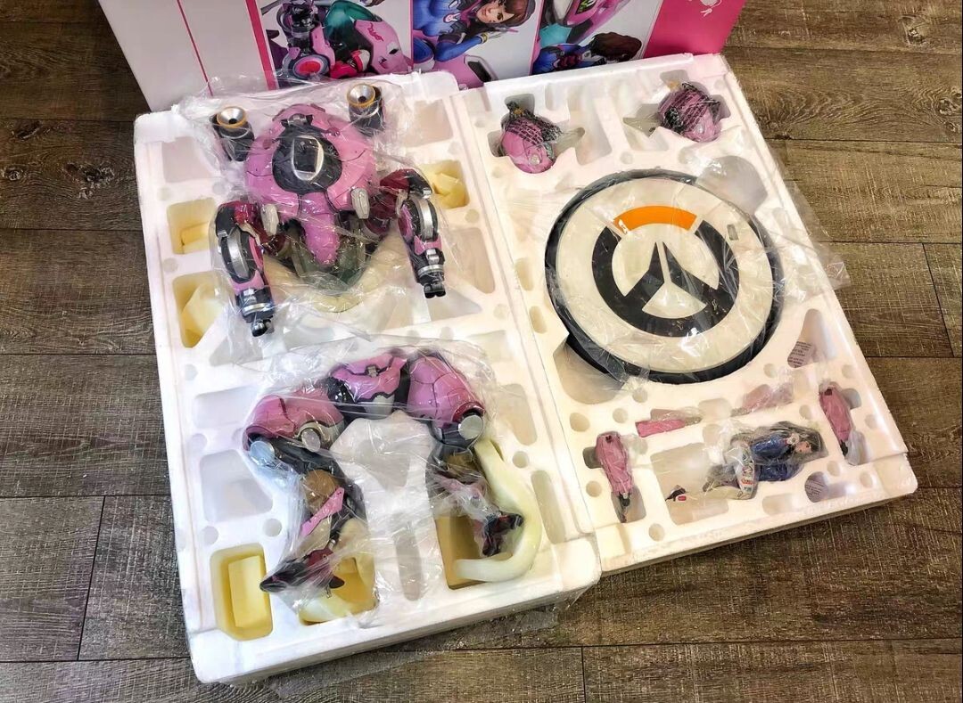 Blizzard Overwatch OW D.Va + Mecha 36CM Statue Model FIGURES