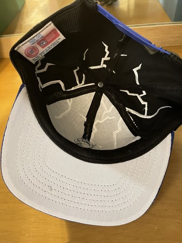 Vintage 90's Carolina Tarheels NCAA Lightning Shock Drew Pearson Snapback Hat - Picture 3 of 4