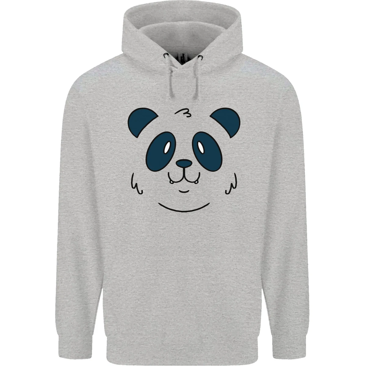A Cute Panda Bear Face Mens 80 Cotton Hoodie