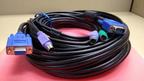 KVMPS2-25 Startech 25' Black 3-in-1 PS/2 KVM Cable - 第 2/3 張圖片