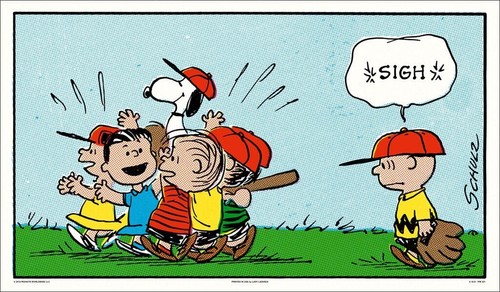 Charles Schulz Peanuts SIGH Print Mondo Charlie Brown Snoopy Vintage Comic Art