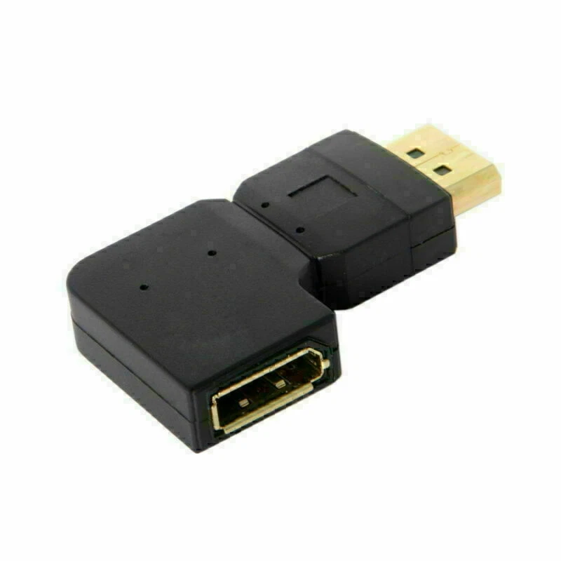 Left Angled 90 Degree DisplayPort Male to Female Extension Adapter 4K DP Cable - Image 3 of 4