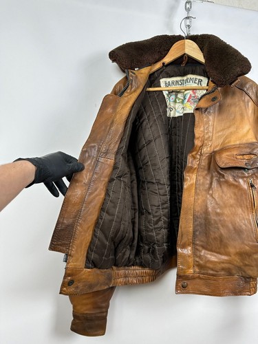 Men's Vintage Frank Thomas Barnstormer B52 Pilot Leather Jacket 44 UK/54 EUR - Picture 22 of 24