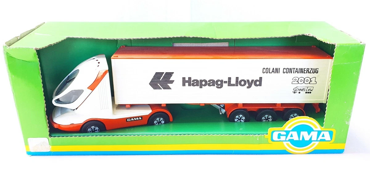 Gama 1:45 LUIGI COLANI 2001 Concept Truck Hapag-Lloyd & ARAL 4294 MIB`78 RARE!