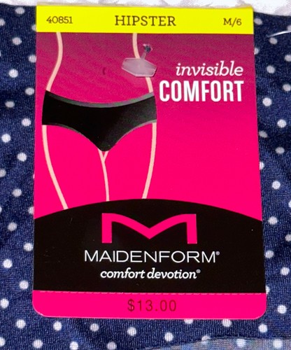 Panty hipster de lunares sin costuras a medida con devoción cómoda MAIDENFORM para mujer S M - Imagen 6 de 8